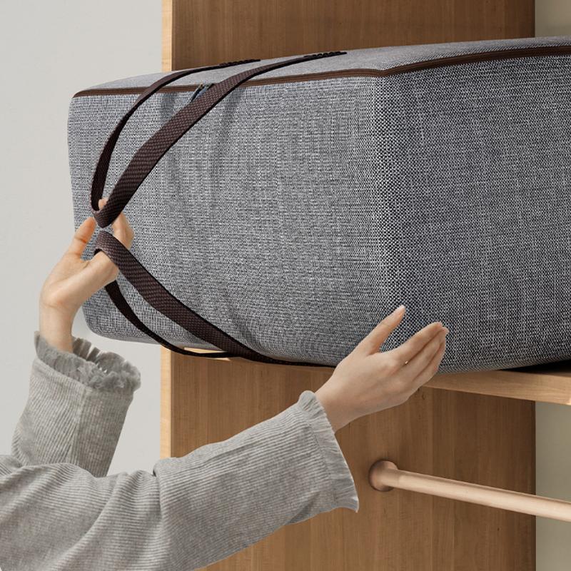 Большие пылезащитные сумки для хранения одежды под кроватью, ткань Оксфорд, стеганое одеяло, водонепроницаемая сумка для хранения, органайзер на молнии, гардеробные коробки