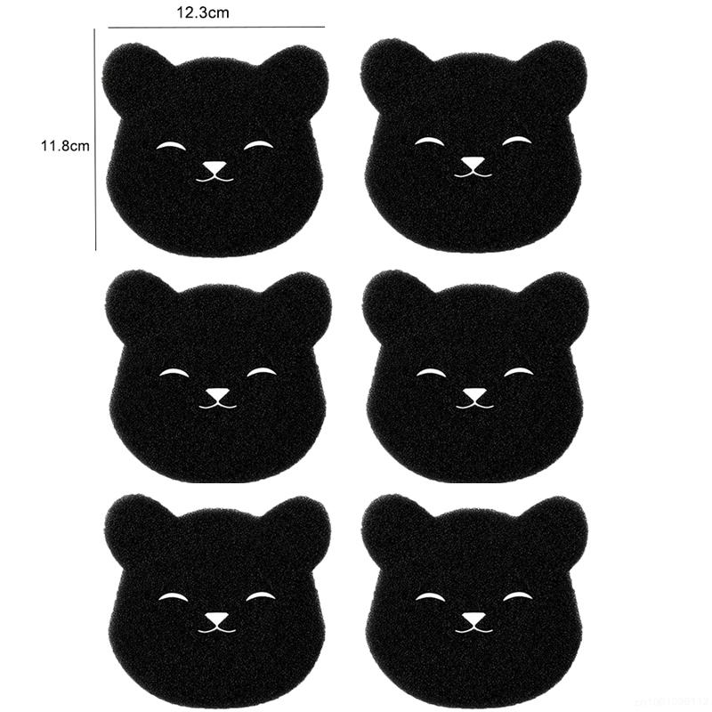 Bear Shape Sponge Cleaning Ball Sticky Hair Decontamination Anti Entanglement Laundry Sponge Clothe Dog Cat Pet Fur Remover