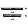 4PCS Car Door Sill Protector Plate PU Leather Carbon Fiber Threshold Anti-Scratch Bumper Valve Cap for VW Rline Golf 6 Beetle CC