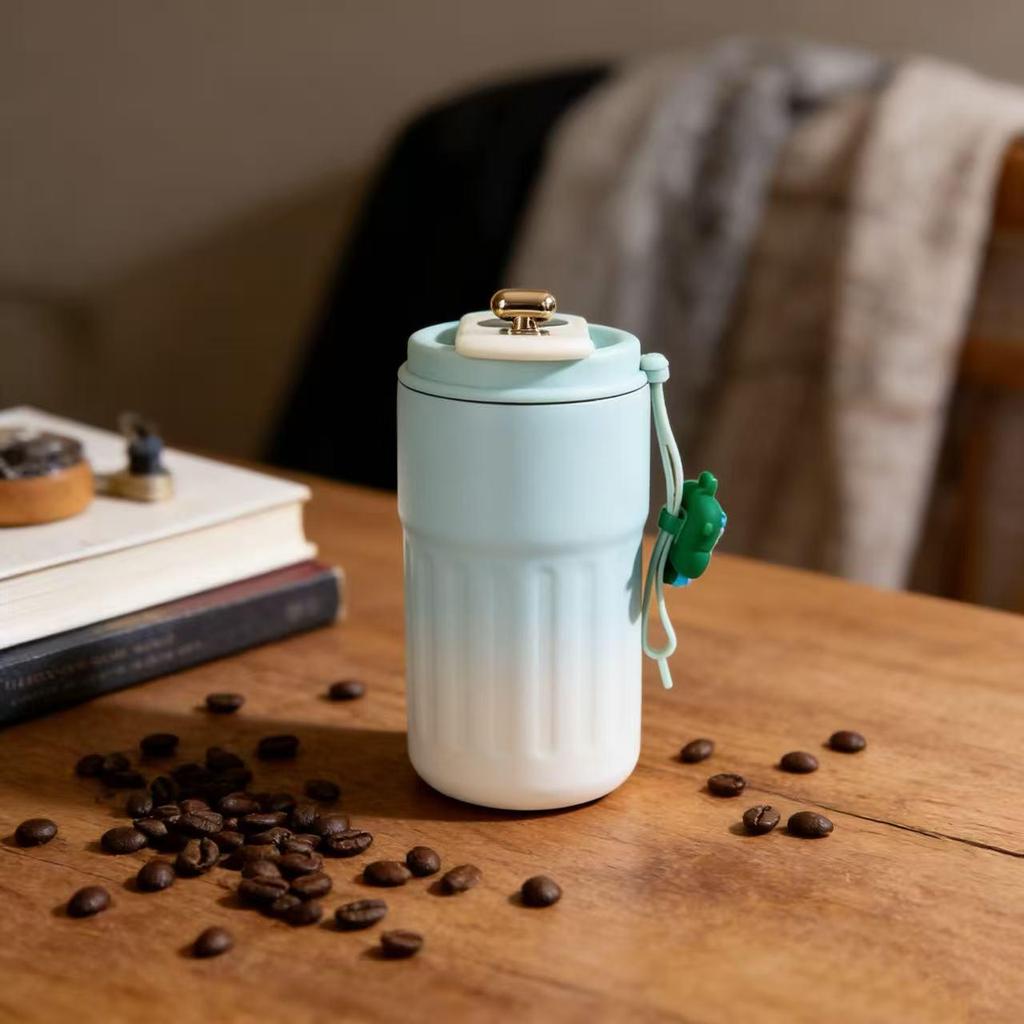 316 Stainless Steel Smart Insulated Portable Water Cup with Carrying Rope