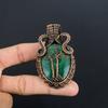 Malachite Pendant, 999 Copper Wire Wrapped Jewelry. Gift For Women Handmade Tree Of Life Pendant Gemstone Jewelry