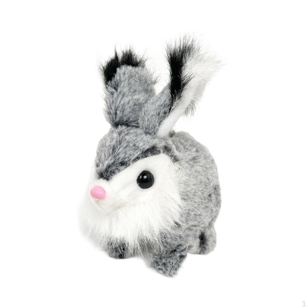 Игрушка Зайчик Интерактивная Электронная Шевелящиеся Уши Анимированная Ходячая для Девочек и Мальчиков Детская Вечеринка