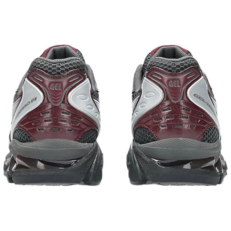 Asics Кроссовки Gel Kayano 14 Синтетическая Кожа, Искусственная Кожа Амортизация Поддержка Повседневная Обувь для Бега Унисекс Серый Красный 1203A537-022