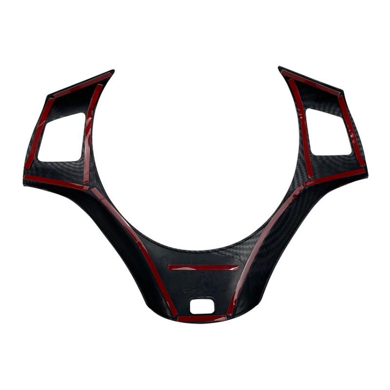 Для BMW 3 серии E90 E91 E92 E93 углеродное волокно автомобильный руль декоративная рамка литая наклейка полоса накладка