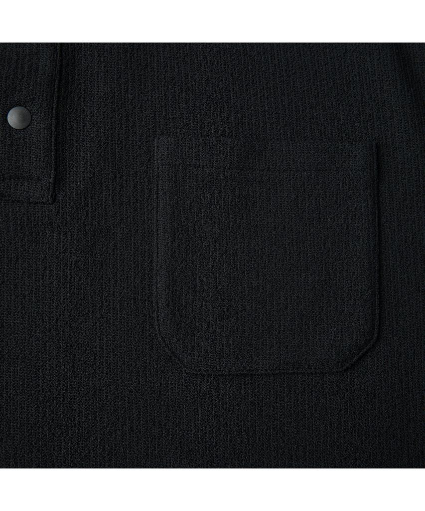 Keoseuuteommellou Black Oversized Fit Polo Cwtam26511Bkx