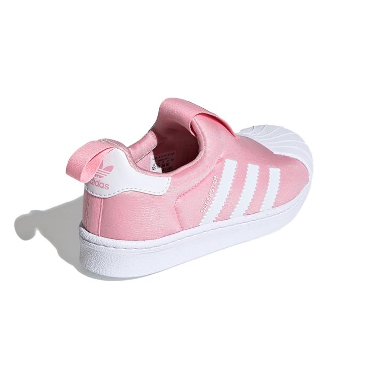 Adidas Originals SUPERSTAR 360 Mesh Low top Kids' Skateboarding Shoes White Pink Children Aged 3 7 Years Old EF9175