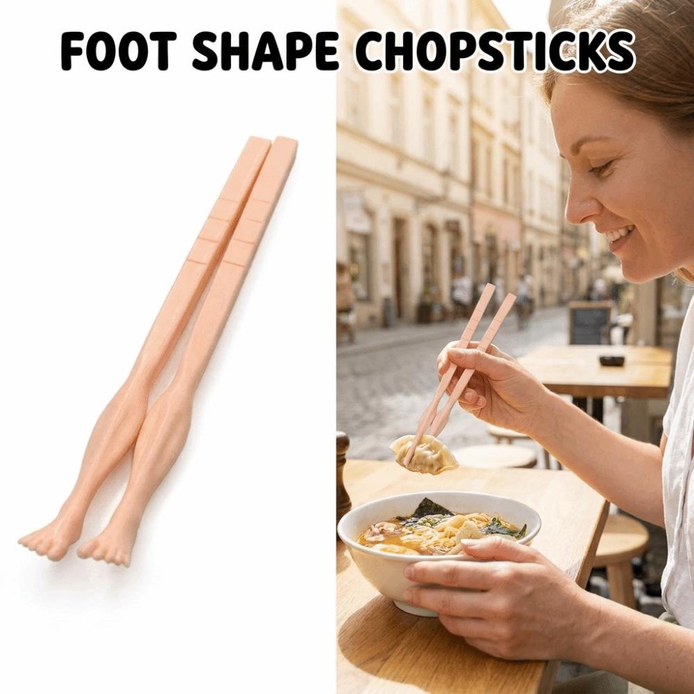 3D Printing Novelty Eating Chopsticks Reusable Funny Food Sticks Toe Food Clip Kitchen Use