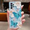 Case For Samsung A23/A33 5G Clear Silicone Fashion Butterfly Flowers Soft Back Cover For Samsung Galaxy A33/A23 Protective Case