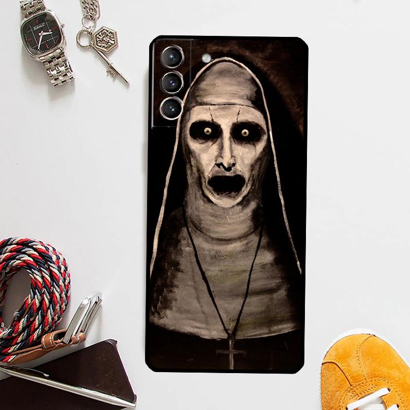 The Nun Valak Horror Case For Samsung Galaxy S24 S23 S22 Ultra Note 20 10 S8 S9 S10 Plus S20 FE S21 FE Cover