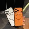 Чехол для iPhone 16/17 Pro Max с магнитной основой, узором «Компакт-диск» и полной защитой, 14 кнопок