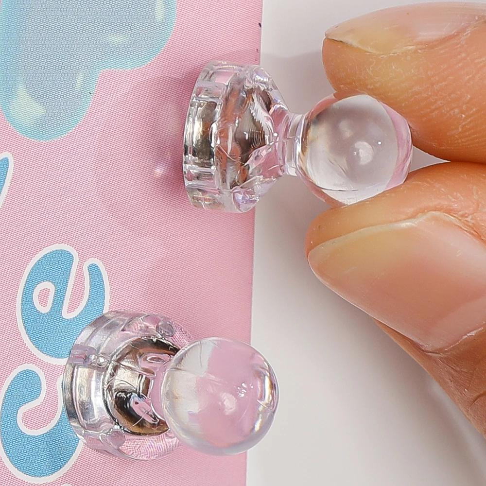 50/10 шт. прозрачные магниты канцелярская кнопка сильная магнитная кнопка для белой доски холодильник домашний офис класс маленькая кнопка присоска