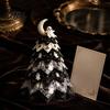 Handmade Sewing Crafts Halloween Quilted Fabric Tree Kit, Witch Cat Spider DIY Festive Desktop Displays 3D Padded Craft Project for Quilting