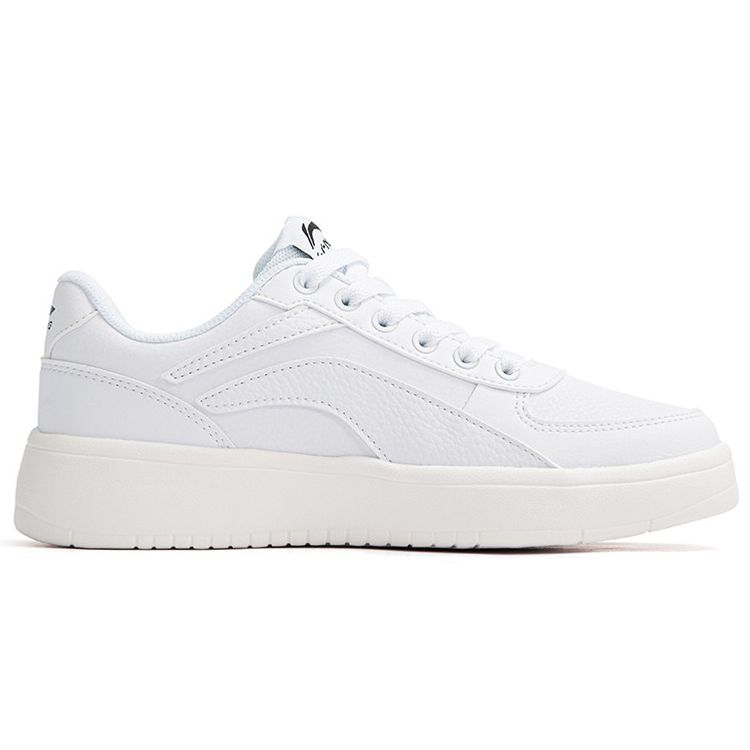 Li-Ning Comfortable Casual Non-Slip Wear-Resistant Low-Top Skate Shoes Women Sneaker White AGCR470-2