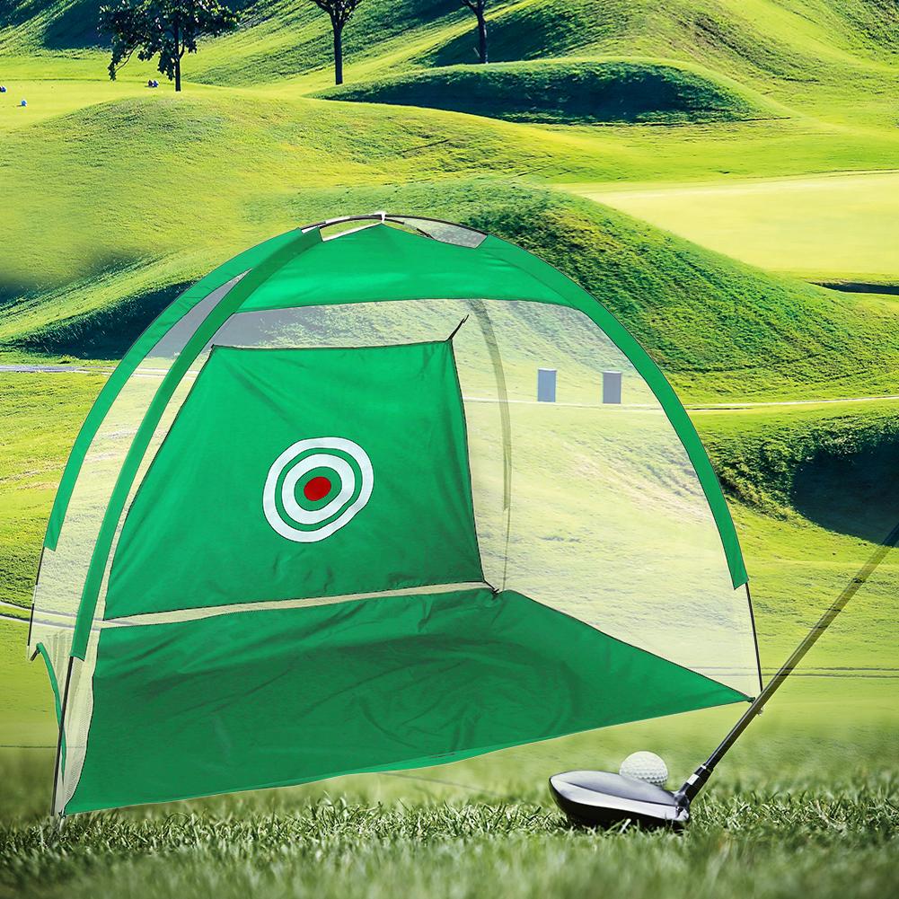 Зеленая нейлоновая складная сетка для гольфа, держатель для мячей, сумка для сбора, тренировочный аксессуар