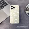 Белый бант подходит для чехла для мобильного телефона iPhone15 14PROMAX полноразмерный 13/11 противоударный 16/15 защитный чехол 17.