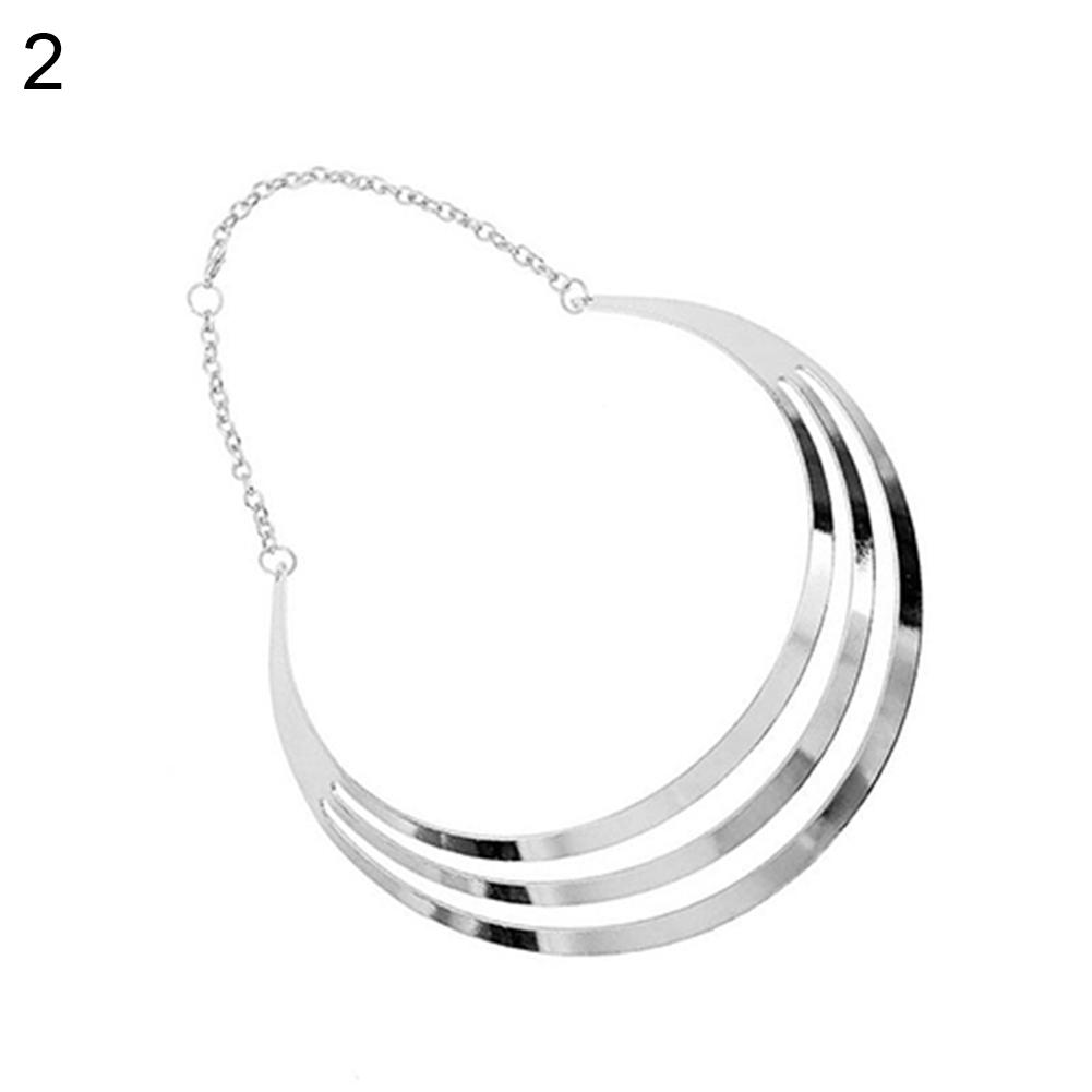 Ожерелье BLULANS, чудесное массивное ожерелье-цепочка в стиле панк, полукруглое ожерелье из сплава, подарок для женщин