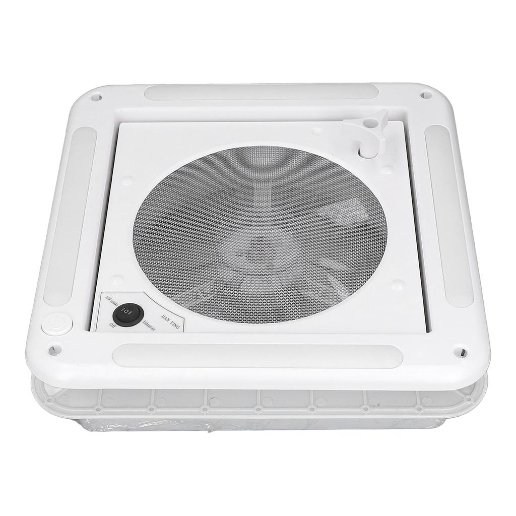 RV Roof Vent Fan 12V 3.6W Reversible Exhuast Fan Air Ventilation Ceiling Fan with Light for Boat