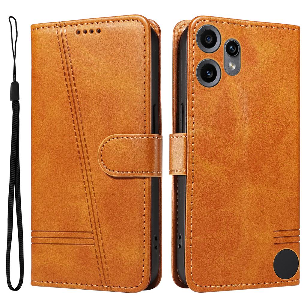 For Nothing CMF Phone 2 Pro Wallet Case T-Shape Lines Leather Phone Cover Stand