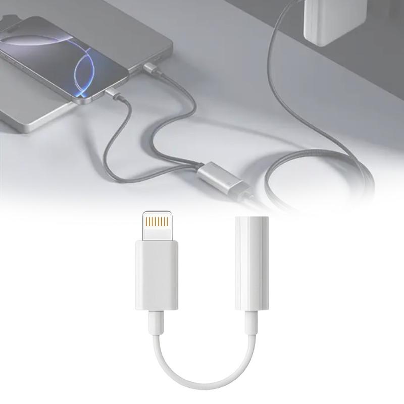 Адаптер Lightning на 3,5 мм разъем для наушников мобильного телефона, многофункциональные принадлежности