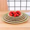 Имитация плетения бамбуком Горшок Тарелка для овощей Тарелка для барбекю Сервировочная тарелка Ресторан