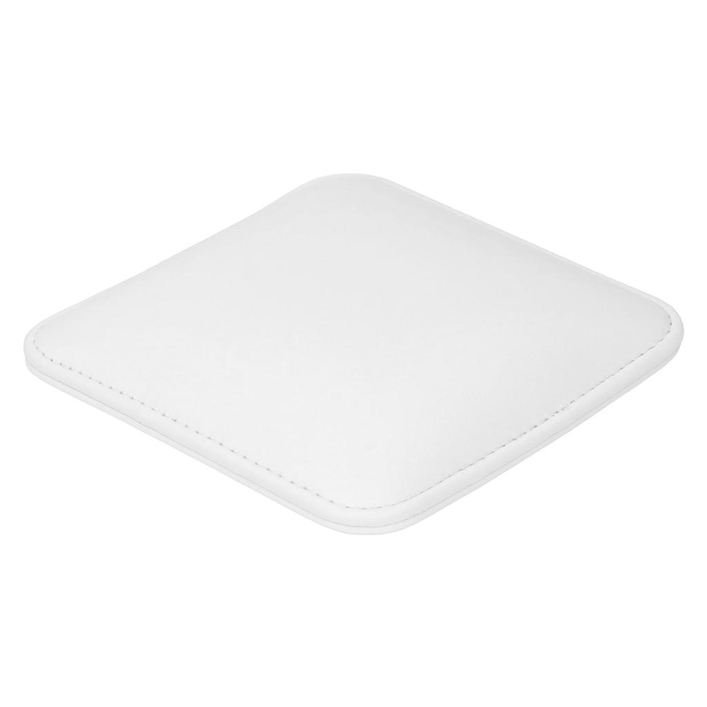 Nail Tech Elbow Rest PU Leather Soft Comfortable Elastic Nail Art Elbow Rest Pad for Salon White