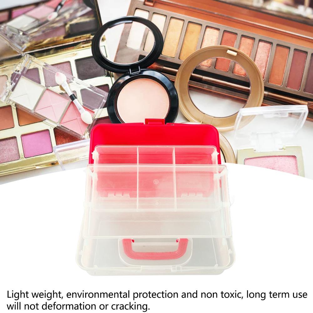 Folding Folding Tool Box Three Layer Plastic Storage Box Three Layer Storage Box For Art Craft