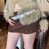 Модный дизайн Пояса из искусственного меха Панк Рельефный Античный бронзовый пояс Женская мода