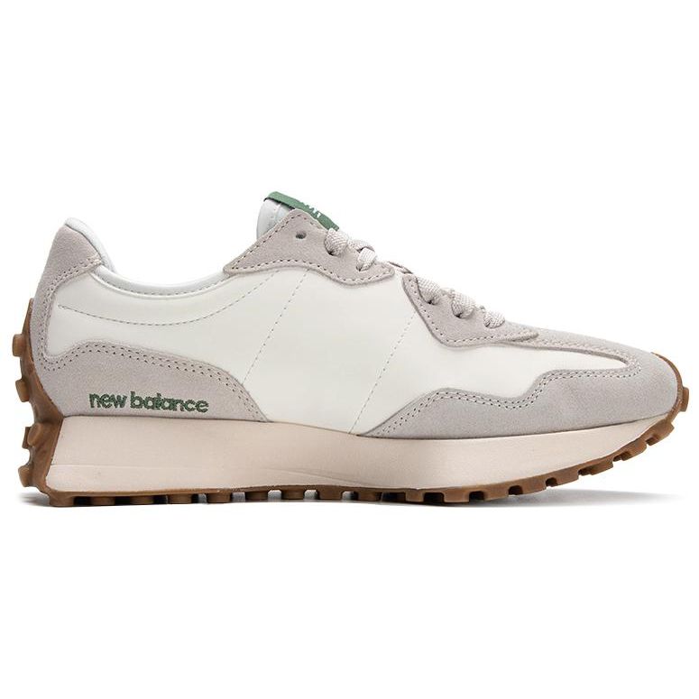 New Balance Nb 327 Удобные Ретро Кожаные Низкие Повседневные Кроссовки для Бега Унисекс Кроссовки Зеленый Серый U327LX-D