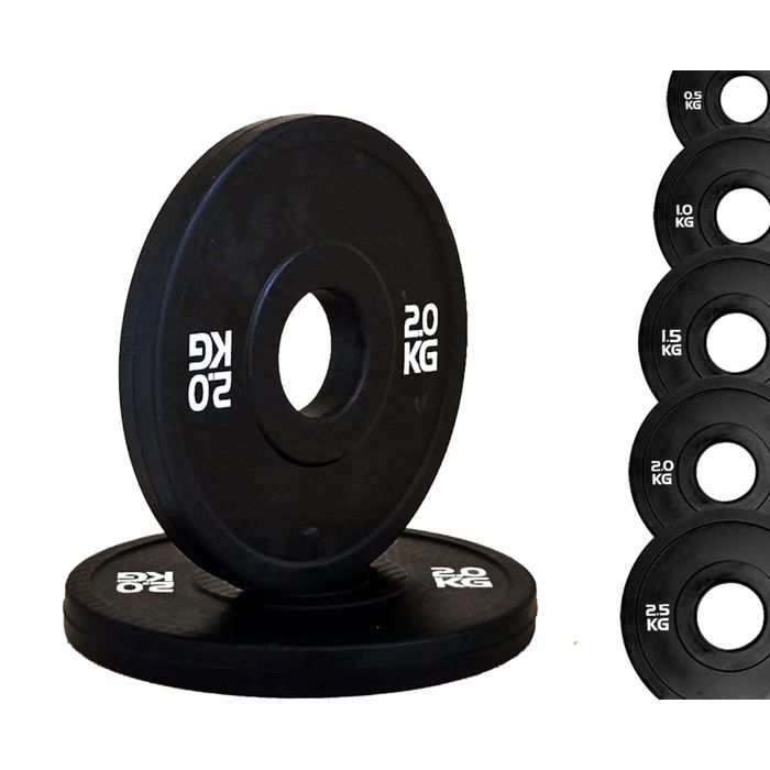 Disque micro charge pour haltères - G5 HT SPORT - G5 ht sport - 0,5 kg (lot de 2) - Trou Ø50 mm - Caoutchouc solide