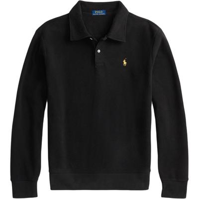 Polo FW25 Однотонная рубашка поло прямого кроя стандартной посадки Мужские топы MNPOKNI16824679-001