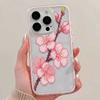 Прозрачный чехол для телефона с узором сакуры, подходит для iPhone 17 16 15 14 13 12 11 Pro/Max/Plus, противоударный и защищающий от падений