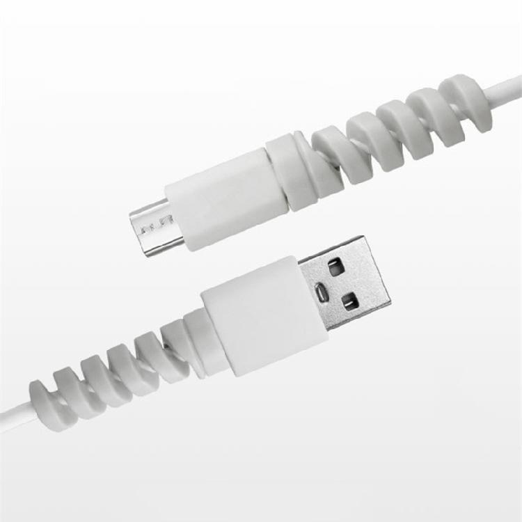 30 шт. Силиконовые спиральные протекторы для кабелей и проводов, защитные рукава для кабелей