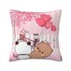 Bubu & Dudu Heart Love Pillow Cover Soft Pillow Case Cushion Cover Cute Funny Graphic Pillowcases For Sofa Bedroom Home Decor