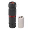 3 Pin IP68 Waterproof Connector PA66 Fire Retardant Wire To Wire Adapter  Industrial Electrical