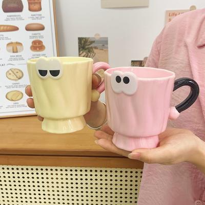 Кружка с высоким внешним видом и милая чашка-кубок из керамики, чашка для девичьего сердца для домашнего использования, чтобы дарить подарки на день рождения лучшей подруге девушки