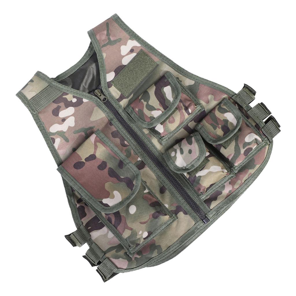Детский жилет, военный камуфляжный жилет для игр на открытом воздухе(Камуфляж Цвет S)