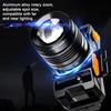 Head-Mounted Flashlight Long Irradiation Distance Illumination Rechargeable Durable Intelligent Induction Headlamp Night Fishing LED Lamp