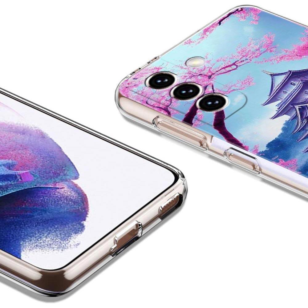 Чехол для телефона с японским аниме-пейзажем для Samsung Galaxy S23 Ultra S22 5G S20 S21 FE 5G S10E S9 S8 S10 Plus Мягкий силиконовый прозрачный чехол
