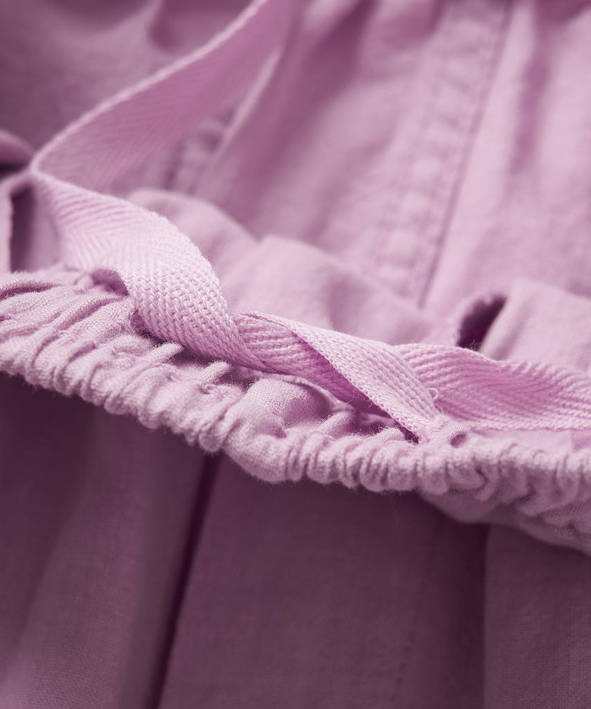 COTTON BELL Linen Elastic Waist Pants - Lavender