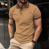Summer Fashion Men's Casual Polo Shirts Slim Solid Color Turn-down Collar Short Sleeve Polos Male Tops Clothes