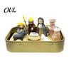 Christmas Manger Decorations Mini Nativity Set in Tin Box, 3D Printed Pocket Scene Set, Small Portable Story Holy Family Jesus Figurines, Easter