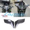 Kawasaki H2/H2R Carbon Fiber Winglet Mirrors with Wind Deflector