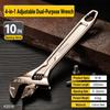 Long Handle Car Repair Wrench Carbon Steel Universal Spanner Adjustable Wrench  Mechanical Workshop