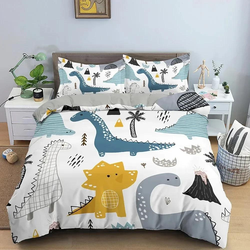 Cartoon Animal Duvet Cover Luxury Soft Bedding Set For Children Bedroom Quilt Comforter Cover King Twin Home Decor