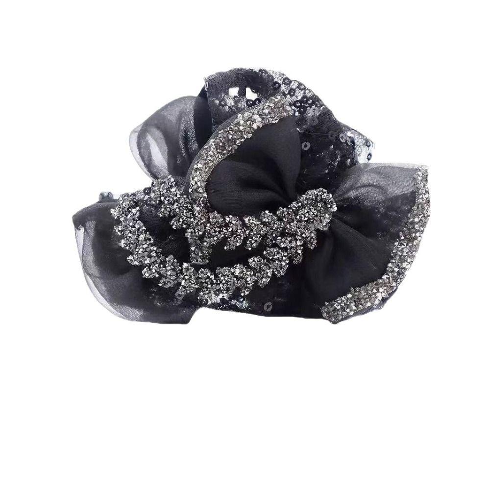 Shiny Hair Clip Mesh Hairpin Grips Hair Headwear Hair Claw For Girls