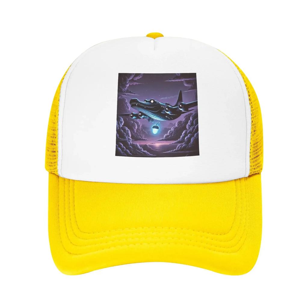Flying Crocodile Bombardino Bring You Light Hiking Mesh Baseball Caps Women Funny Male Beach Coquette Hat Running Trucker Cap