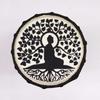 Djembe Drum Wide Top Buddha Design 13cm