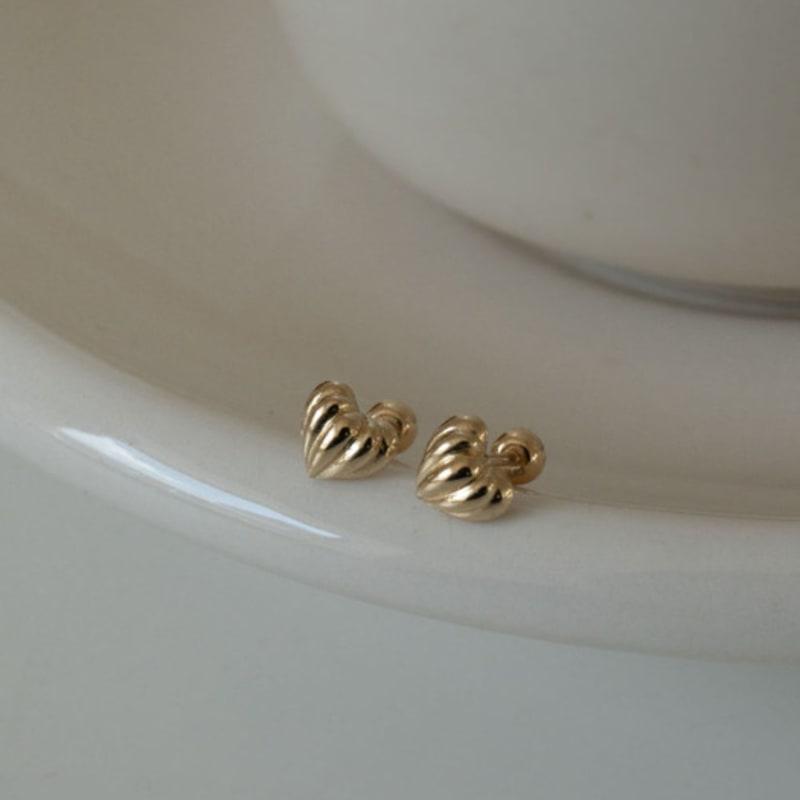 Youngglow 14k пирсинг в форме тыквенного сердца