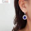 Elegant Lady Drop Earrings with Bright Zirconia Temperament Women Anniversary Accessories Luxury Trendy Jewelry for Party