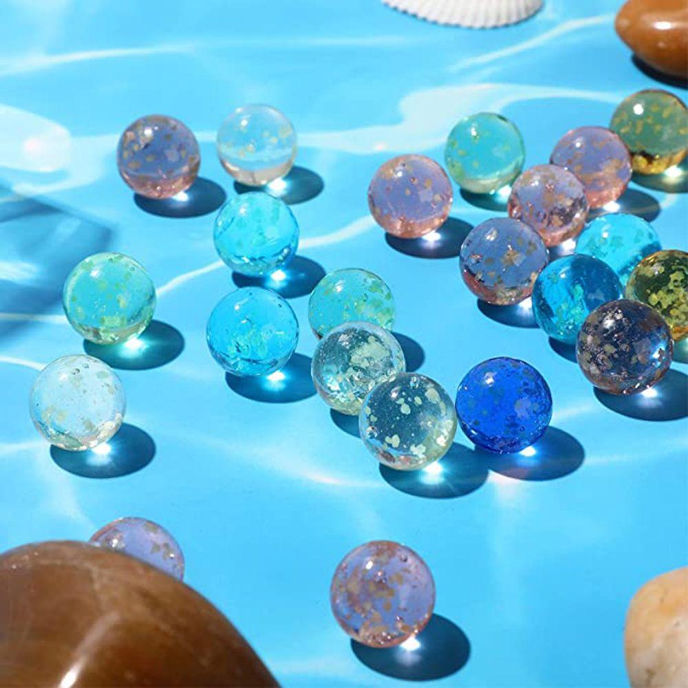 Games 16mm Marble Run Machine Beads Small Marbles Pinball Machine Glass Marbles Luminous Glass Ball